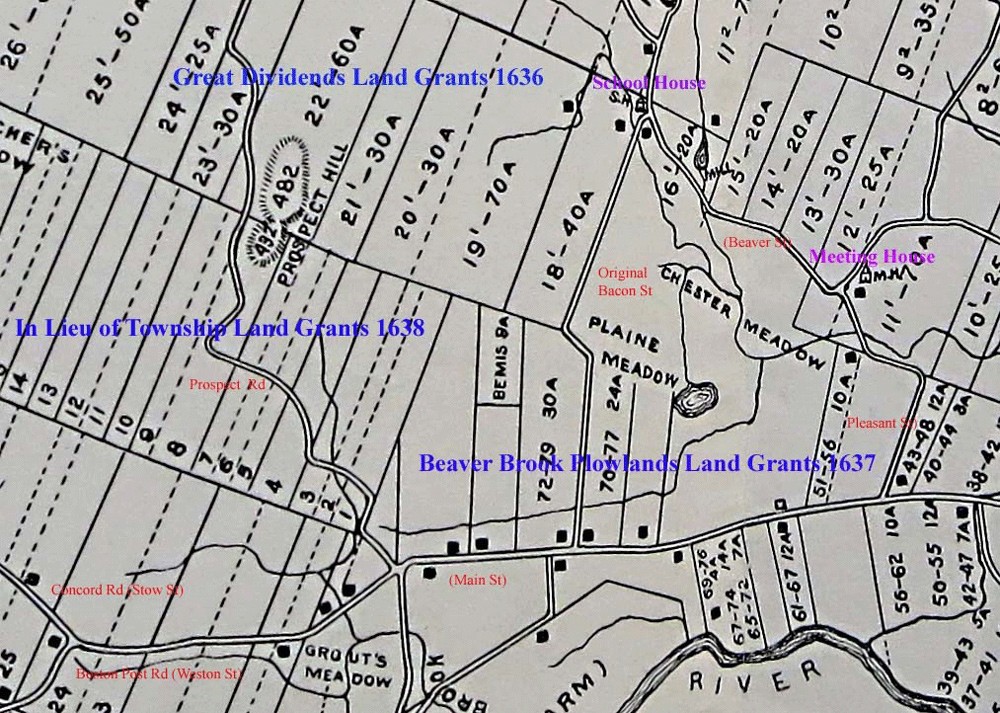 Portion of map and link to the Highlands Area survey by Mort Isaacson